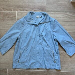 Chico's Sky Blue Utility Jacket